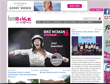 Tablet Screenshot of fembike.de